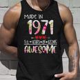 52Th Birthday Gifts For Women Floral Made In 1971 Birthday Unisex Tank Top Gifts for Him