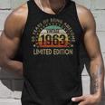 60 Years Old Vintage 1963 Limited Edition 60Th Birthday Gift V6 Unisex Tank Top Gifts for Him
