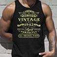 80 Geburtstag Farben Geboren Im Jahr 1942 80 Jahre Vintage V2 Tank Top Geschenke für Ihn