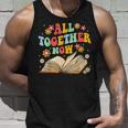 All Together Now Summer Reading Program 2023 Book Groovy Unisex Tank Top Gifts for Him