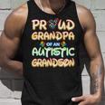 Autism Awareness Family Proud Grandpa Of Autistic Grandson Unisex Tank Top Gifts for Him