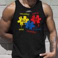 Autism Awareness Puzzle Periodic Table Elements Mom Dad Unisex Tank Top Gifts for Him