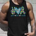 Autism Puzzle Piece Peace Love Autism Awareness Unisex Tank Top Gifts for Him