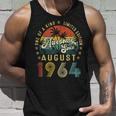 Awesome Since August 1964 Vintage 58Th Birthday For Men Unisex Tank Top Gifts for Him