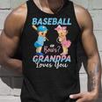 Baseball Or Bows Grandpa Loves You Baby Gender Reveal Unisex Tank Top Gifts for Him