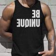 Be Unique Be You Mirror Image Positive Body Image Unisex Tank Top Gifts for Him