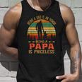 Being A Dad Is An Honor Being A Papa Is Priceless Unisex Tank Top Gifts for Him