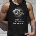 Best Cat Dad Ever Father & Kitten Paw Fist Bump Tank Top Gifts for Him