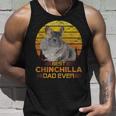 Best Chinchilla Dad Ever Cute Retro Vintage Animal Lover Unisex Tank Top Gifts for Him
