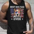 Best Corgi Dad Ever American Flag Fathers Day Unisex Tank Top Gifts for Him