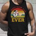 Best Cow Dad Ever Funny Cow Farmer Design Unisex Tank Top Gifts for Him