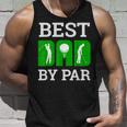 Best Dad By Par Golf Golfer Golfing Fathers Day Tank Top Gifts for Him