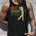 Best Grandpa By Par Apparel Golf Dad Fathers Day Tank Top Gifts for Him