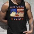 Best Pug Dad Ever Pug Lover American Flag 4Th Of July Bbmxyg Tank Top Gifts for Him