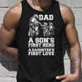 Bicer Dad Hero First Love Dirt Bike Rider Motocross Gift Unisex Tank Top Gifts for Him