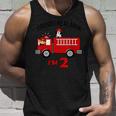 Birthday 2 Year Old Fire Fighter Truck | Firetruck Unisex Tank Top Gifts for Him