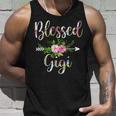 Blessed Gigi Floral For Women Mothers Day Grandma Unisex Tank Top Gifts for Him
