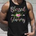 Blessed Glammy Floral For Women Mothers Day Grandma Unisex Tank Top Gifts for Him
