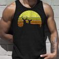Buck Mule Deer Hunting Dad Vintage Retro Sun Bow Hunter Gift Unisex Tank Top Gifts for Him