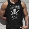 Captain Bob - Vintage Personalized Pirate Boating Gift Unisex Tank Top Gifts for Him