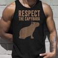 Capybara Gifts Respect The Capybara Cute Animal Unisex Tank Top Gifts for Him