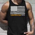 Carpenter Husband Father American Flag Fathers Day Gifts Unisex Tank Top Gifts for Him