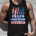 Coast Guard Stepdad Usa Flag Military Fathers Day Unisex Tank Top Gifts for Him