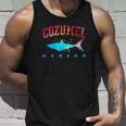 Cozumel Mexico Shark Scuba Diver Snorkel Diving Spring Break Men Women Tank Top Graphic Print Unisex Gifts for Him