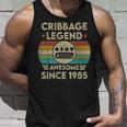 Cribbage Legend 37 Jahre Alt Fantastisch Seit 1985 Cribbage Tank Top Geschenke für Ihn