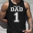 Custom Proud Volleyball Dad Number 1 Personalized For Men Unisex Tank Top Gifts for Him