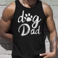 Dad Dog Paw - Vintage Dog Dad Unisex Tank Top Gifts for Him