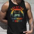Dad Of The Birthday Boy Vintage Matching Gamer Birthday Unisex Tank Top Gifts for Him