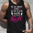 Damen Party Mädels Ich Bin Die Ich Geb Mir Die Kante Tante Tank Top Geschenke für Ihn