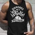 Diamonds Are A Girls Best Friend Softball Baseball Girl Love Tank Top Gifts for Him