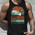 Distressed Best French Bulldog Dad Ever Fathers Day Gift Unisex Tank Top Gifts for Him