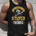 Dont Follow Me I Do Stupid Things Ski Skiing Skiers Skier Unisex Tank Top Gifts for Him