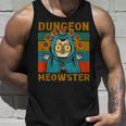 Dungeon Meowster Nerdy Halloween Cat Dad Unisex Tank Top Gifts for Him