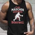 Echte Mädchen Spielen Basketball Spruch Baketballerin Tank Top Geschenke für Ihn