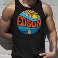 Edson Hemd Vintage Sunset Edson Groovy Tie Dye Tank Top Geschenke für Ihn