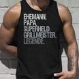 Ehemann Papa Grillmeister Tank Top Geschenke für Ihn