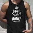 Emily Name Gift Keep Calm And Let Emily Handle It V2 Unisex Tank Top Gifts for Him