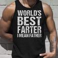 Fathers Day Retro Dad Worlds Best Farter I Mean Father Unisex Tank Top Gifts for Him