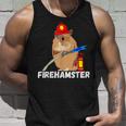 Fire Fighter Hamster Chubby Hammy Firefighter Pet Unisex Tank Top Gifts for Him