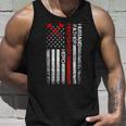 Firefighter American Flag Axe Thin Red Line Patriotic Unisex Tank Top Gifts for Him