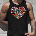 Flags Of Countries Of The World International Flag Heart Unisex Tank Top Gifts for Him