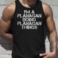 Flanagan Funny Surname Family Tree Birthday Reunion Gift Unisex Tank Top Gifts for Him