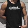 Fort Worth Texas Skyline Unisex Tank Top Gifts for Him