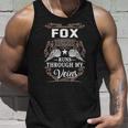 Fox Name - Fox Blood Runs Through My Veins Unisex Tank Top Gifts for Him