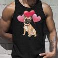 French Bulldog Frenchie Dog Cute Frenchie Heart Balloons Pet Animal Dog French Bulldog 131 Frenchies Unisex Tank Top Gifts for Him