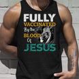 Fully Vaccinated By The Blood Of Jesus Lion Faith Christian Unisex Tank Top Gifts for Him